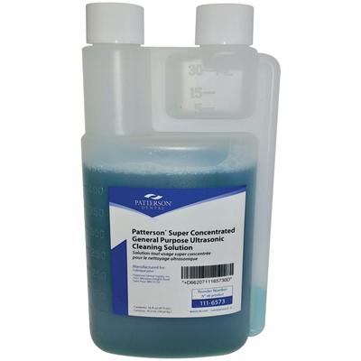 Patterson® Super Concentrated Ultrasonic Cleaning Solution, General Purpose, Blue, 16 oz Bottle