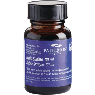 Patterson® Ferric Sulfate 15.5% Retraction Liquid, 30 ml Bottle