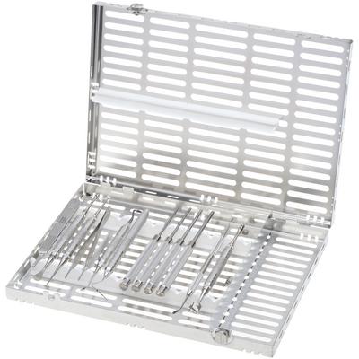 Hu-Friedy Crestal Sinus Lift Kit, 16-Piece Stainless Steel Instrument Set with IMS Signature Series Cassette