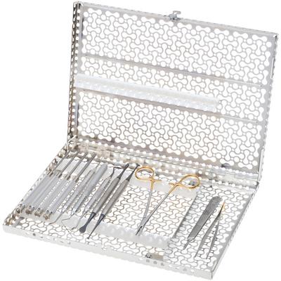 Hu-Friedy Black Line Crestal Sinus Lift Kit, 16-Piece Instrument Set with IMS Cassette, IMNCREKITX