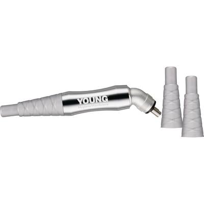 Young™ Hygiene Air Handpiece, Silver with 3 Nosecones, Low Speed, 4-Hole Connection