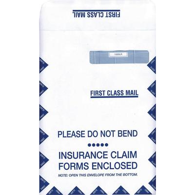 CMS Insurance Form Envelopes, Self-Seal, Nonpersonalized, 9" W x 13" H, White, 500/Pkg