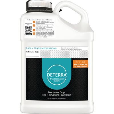 Deterra® Multipurpose Drug Deactivation System, 1 Gallon Container, 4/Pkg