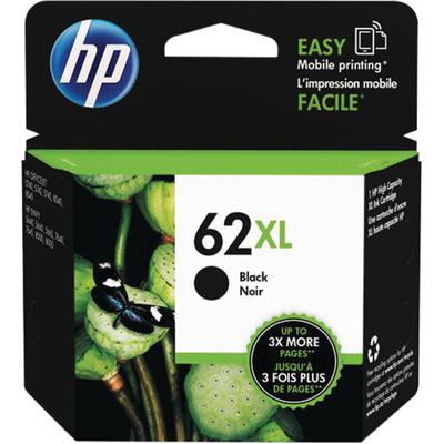HP 62XL Black Ink Cartridge (C2P05AN), 600 Page Yield, for Photosmart 5660/5643, Officejet 5740/5742