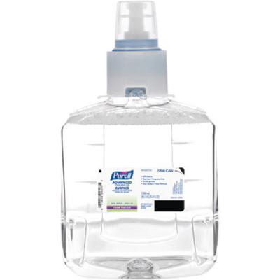 PURELL Advanced Hand Sanitizer Green Certified Foam Refill, 1200 ml, Fragrance-Free, Clear, 1/Bottle