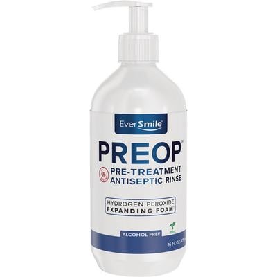 EverSmile PreOp 2.65% Hydrogen Peroxide Pretreatment Rinse, Mint, 16 oz Bottle (100 Doses)