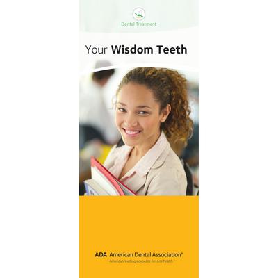 ADA® 6-Panel Patient Education Brochure, Your Wisdom Teeth, 3-7/8" W x 9" H, 50/Pkg