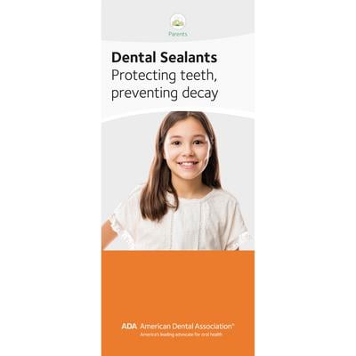 ADA® Dental Sealants Brochure, 6-Panel, 3-7/8" W x 9" H, 50/Pkg