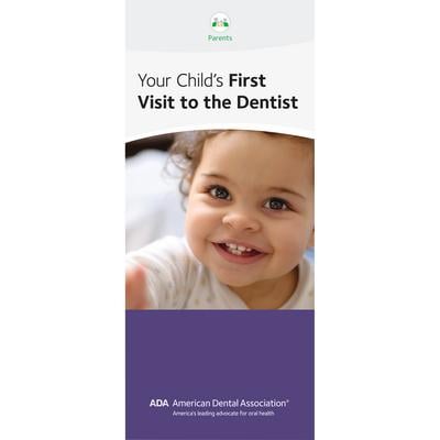 ADA® Brochures, 6 Panel, 3-7/8" W x 9" H, 50/Pkg - Your Child’s First Visit To The Dentist