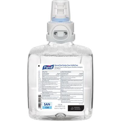 Purell Advanced Hand Sanitizer Foam Refill for CS8 Touch-Free Dispenser, 1200 ml Bottle, 1/Pkg