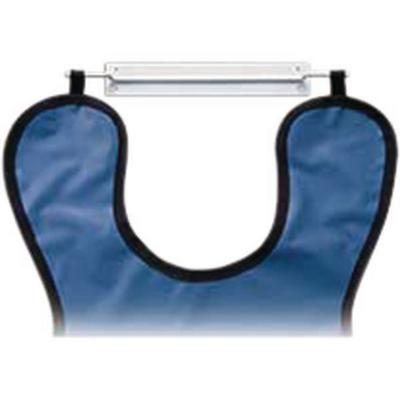 Palmero Hold-It Standard X-Ray Apron Hanger, White-Coated Steel, 15" x 2", 1/Pk, 28