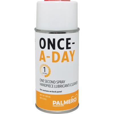 Once-A-Day One Second Spray Handpiece Lubricant/Cleaner, 8.8 oz Aerosol Can with Extension Tube, Item #702