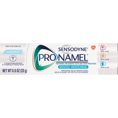 Sensodyne ProNamel Gentle Whitening Toothpaste, Fresh Mint, 0.8 oz Tubes, 36/Case, 83040B