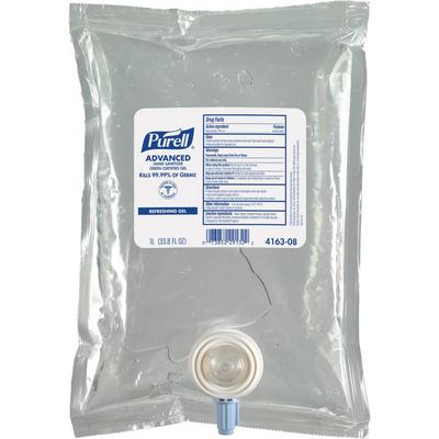 Purell Advanced Green Certified Hand Sanitizer Gel Refill, 1 Liter (1000 mL), Fragrance-Free, for CS2/NXT Dispensers, 1/Pkg