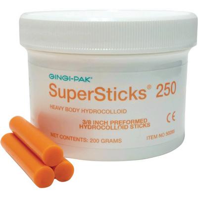 Gingi-Pak SuperSyringes SuperSticks 250 Colloid, 3/8", Orange, 1/Pkg, 50285