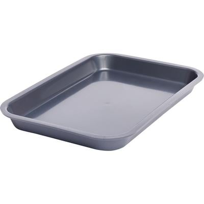 F-Size Mini Tray Cover (Non-Locking) - Gray, Polypropylene, Antimicrobial, 6-3/8" W x 7/8" H x 9-3/8" L