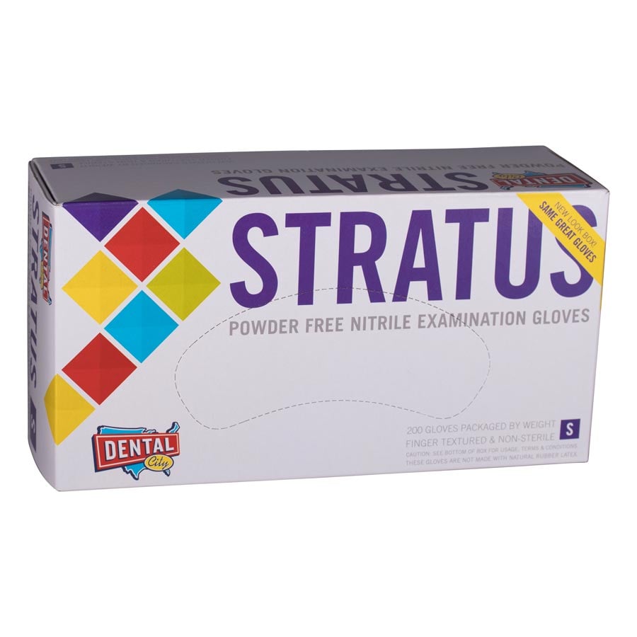 Stratus Nitrile Powder Free Gloves, Small, 200/Box