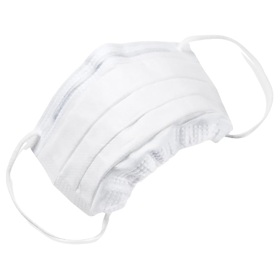 Com-Fit Plush Natural Fit Mask, ASTM Level 1, Ear-Loop, White, 40/Box