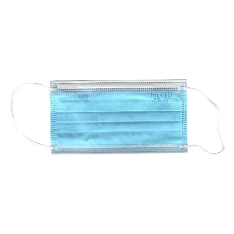 Dental City ASTM Level 2 Earloop Face Mask, Blue, 50/Box
