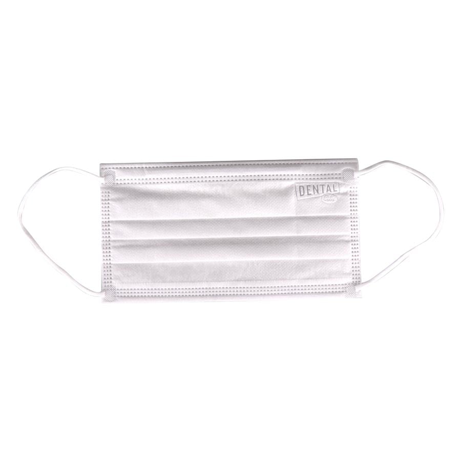 Dental City ASTM Level 2 Earloop Mask, White, 50/Box