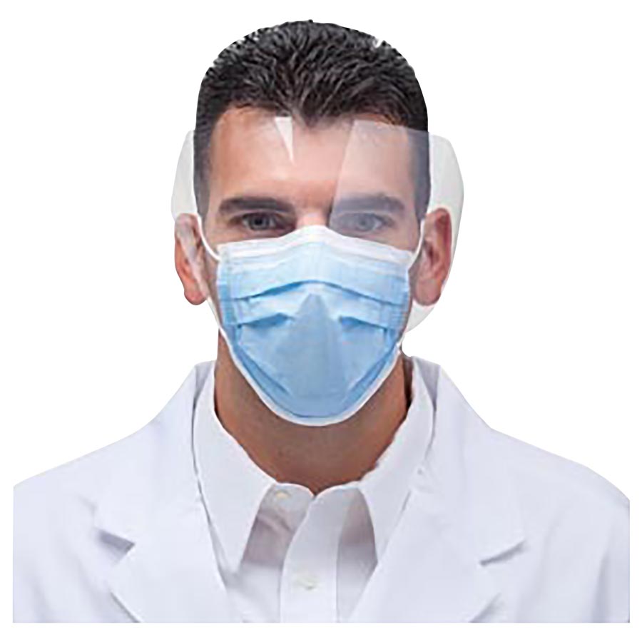 Dentsply Sirona Com-Fit ASTM Level 1 Earloop Mask with Shield, 40/Box, 20328