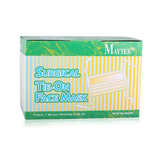 Maytex Surgical Tie-On Mask, ASTM Level 1, 50/Box, 3200B