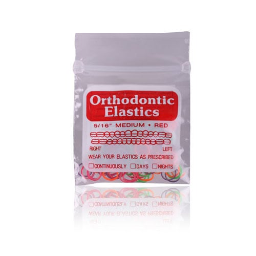 Fairfield Orthodontics Neolastics Orthodontic Elastics, 3/16" (4.8mm), Medium Force, Assorted Colors, 4.5 oz, 10000/Pack, 34-932070