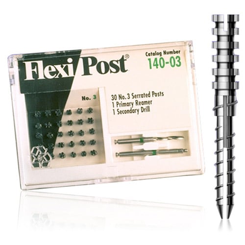 EDS Flexi-Post Stainless Steel Post, Size #2, Blue, Economy Kit, 140-02