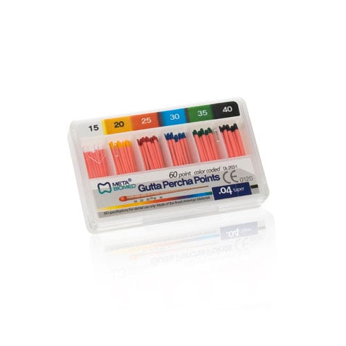 Meta Biomed Gutta Percha Points, .04 Taper, Size 15, 60/Box, TCG041560L-P71