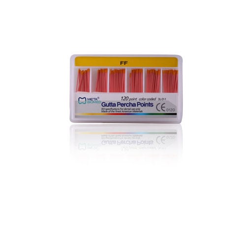 Meta Spill Proof Accessory Gutta Percha Points, Fine-Fine, 120/Box