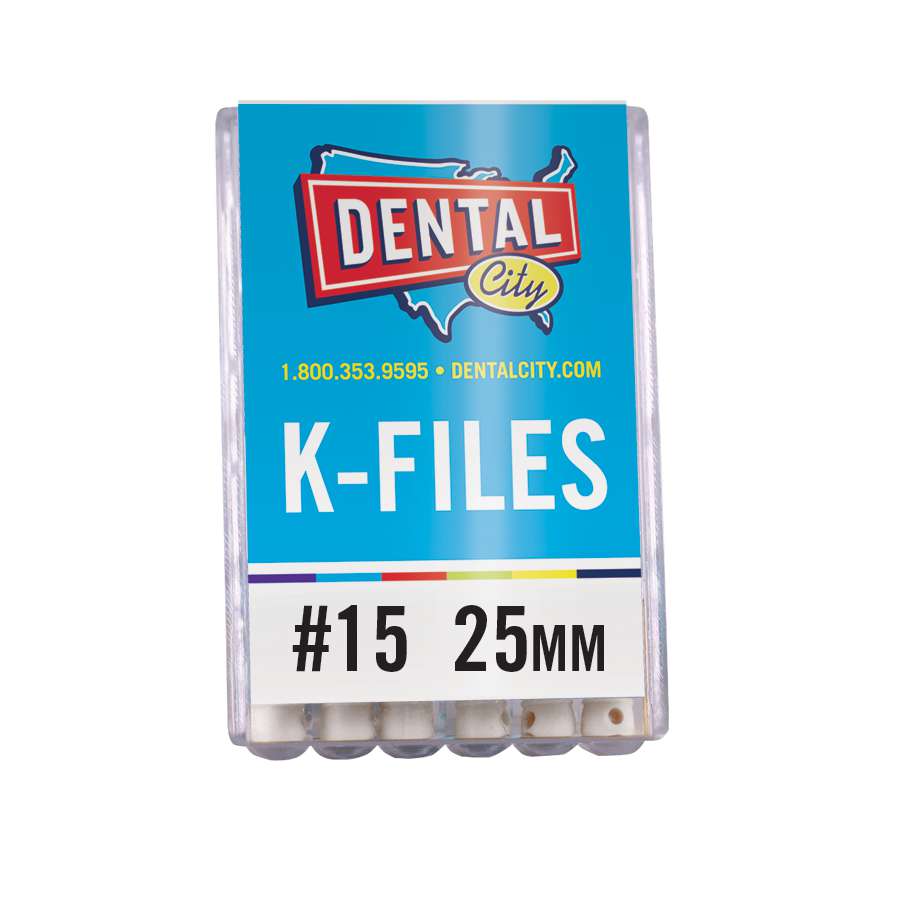 Dental City K-Files 25mm #15 (Pack of 6)