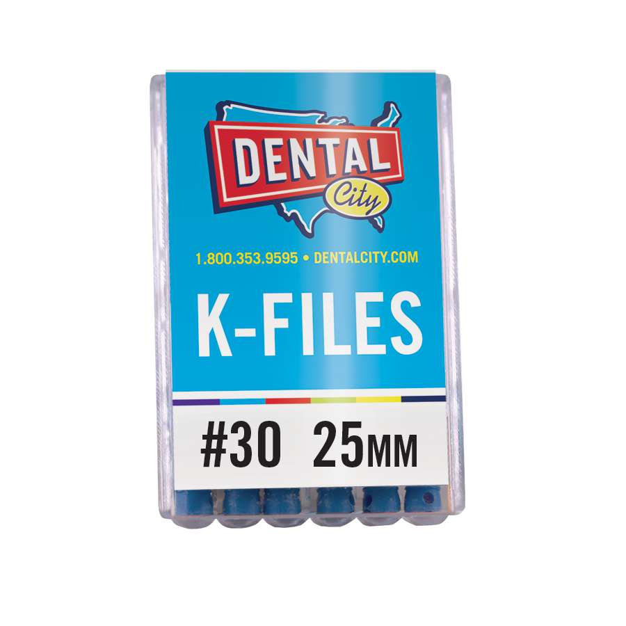 Dental City K-Files 25mm #30, 6/Pack