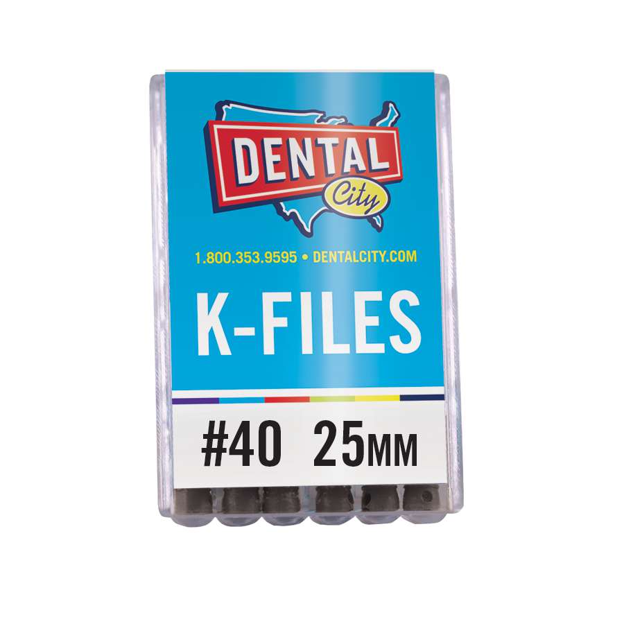 Dental City K-Files 25mm #40 (Pack of 6)