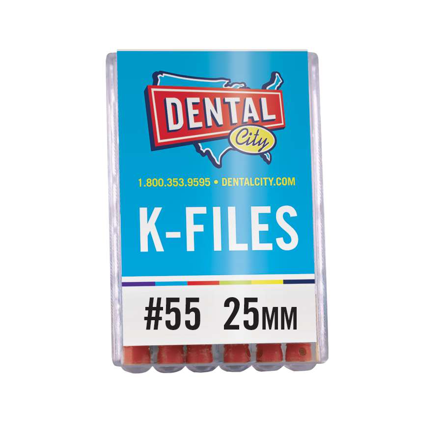 Dental City K-Files 25mm #55 (Pack of 6)