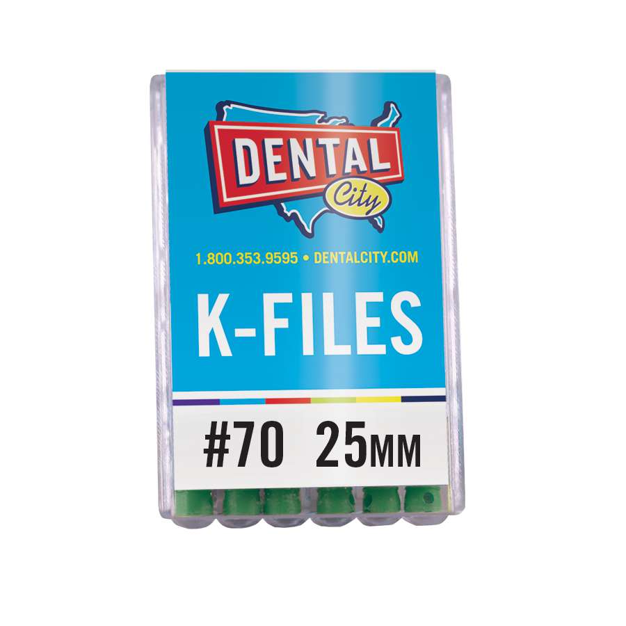 Dental City K-Files 25mm #70, 6/Pack