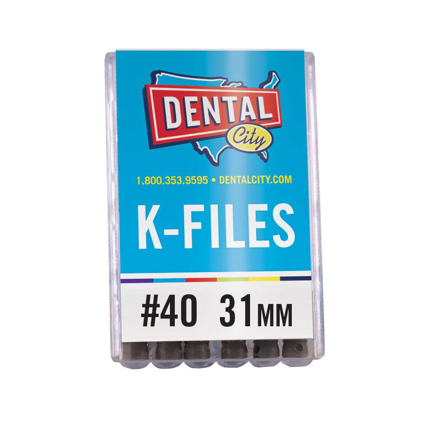 Dental City K-Files 31mm #40 (Pack of 6)