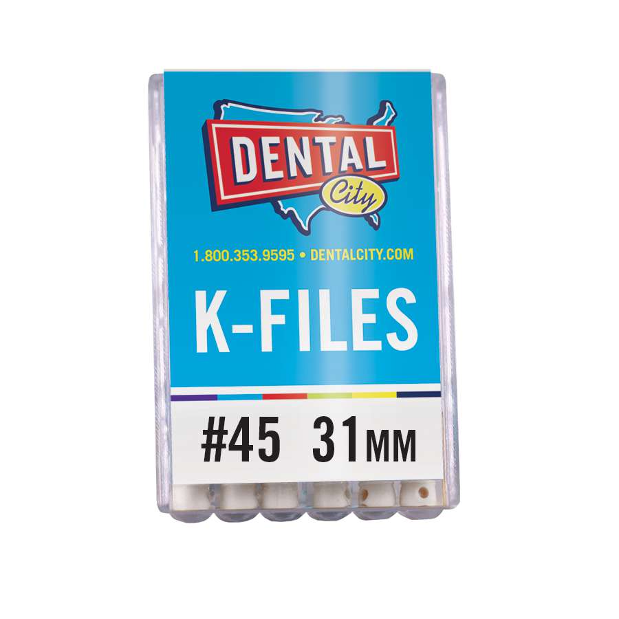 Dental City K-Files 31mm #45 (Pack of 6)