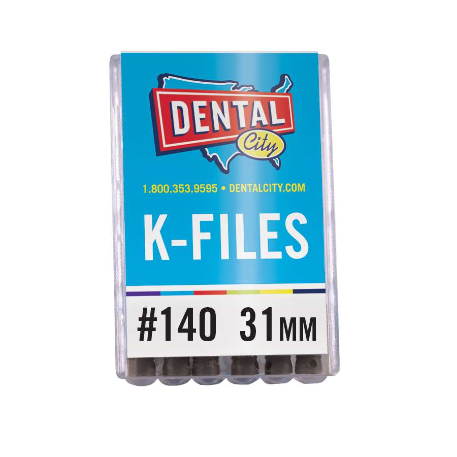 Dental City K-Files 31mm, Size #140, 6/Pack
