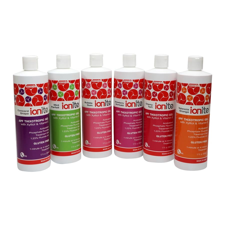 Ionite 1.23% APF Fluoride Gel, Concord Grape, 60-Second, 17 oz Bottle, 56-00003