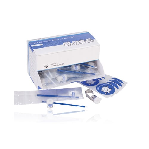 Alpha Pro White Varnish, Strawberry Flavor, Unit Dose, 50/Pack, 407-0701-002