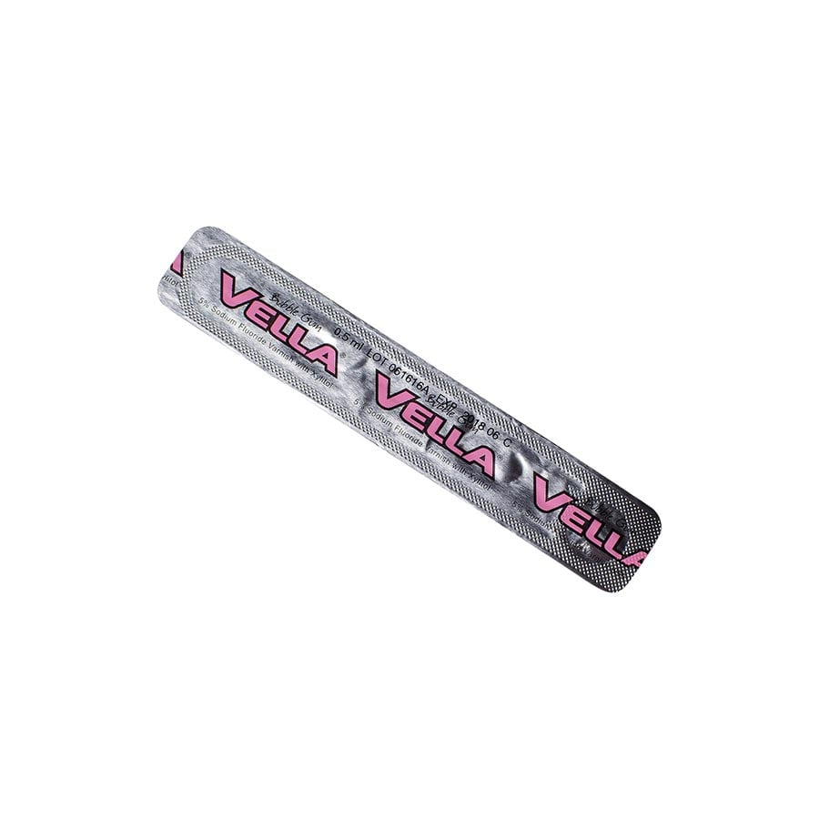 Preventech Vella 5% Sodium Fluoride Varnish, Bubble Gum Flavor, 100/Box, 770113