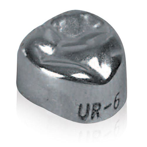Pozzi Stainless Steel Crowns, 1st Permanent Molar, 4UL, 5/Box, 040-40-24UL4