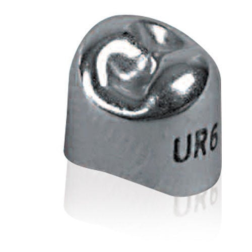 Pozzi Stainless Steel Crowns, 2nd Permanent Molar, Left, Size 3LL, 5/Box, 040-40-25LL3