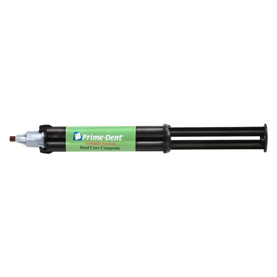 Prime Dental Primedent DC Dual Cure Composite Luting Cement, White Opaque, 10g Syringe, 2/Pack