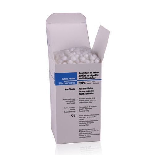 Richmond Cotton Pellets #4, 1/8" Diameter, Refill, 1400/Box, 100904