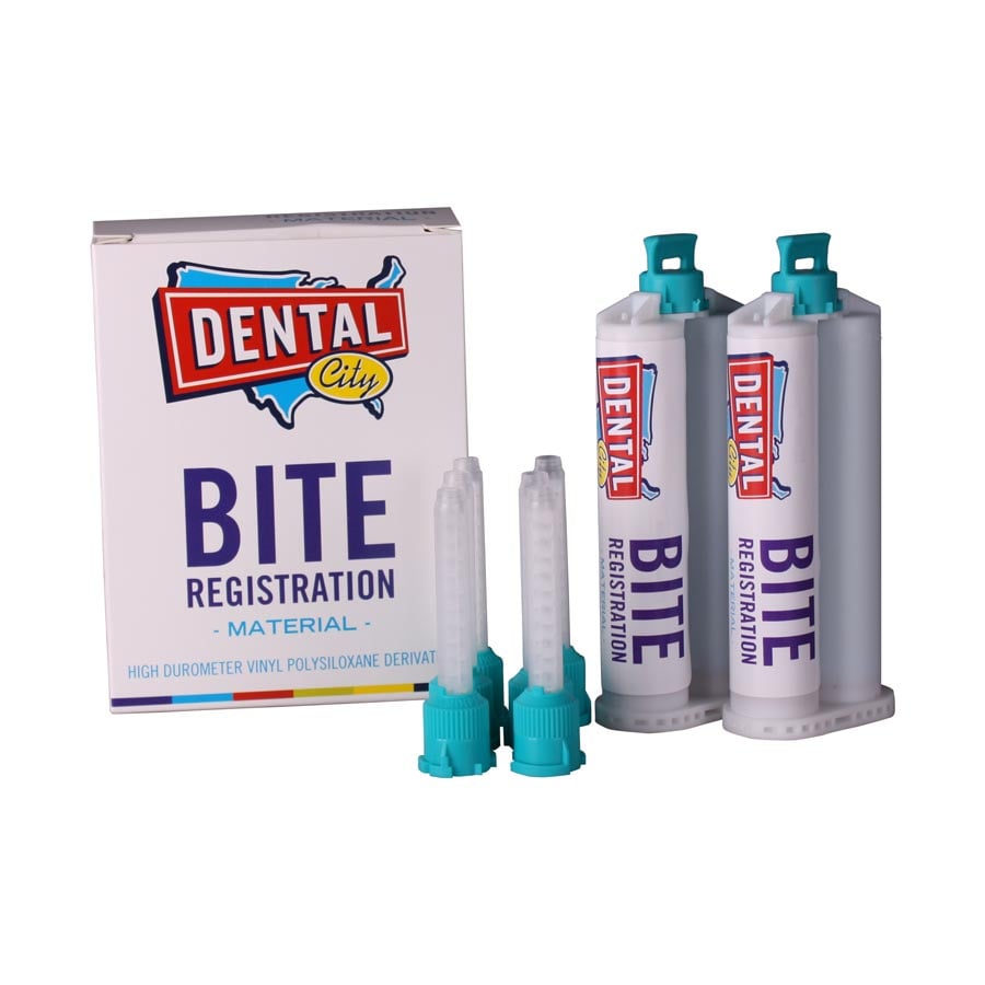 Dental City Bite Registration Fast Set Mint Chocolate Chip, 50ml x 2 + Tips, 100/Box, 01KEZKNQ3JN4EHZVXBVBQ0V73D