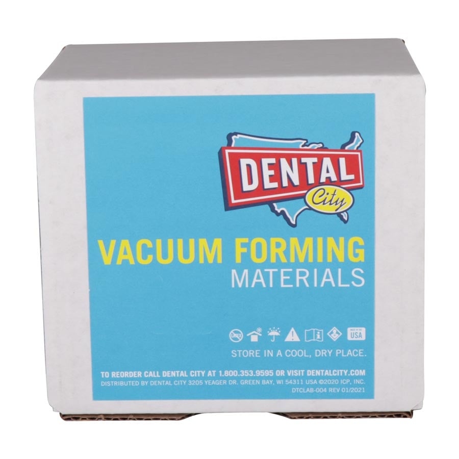 Dental City Soft EVA 0.080 Vacuum Forming Material Sheets, 25/Pack