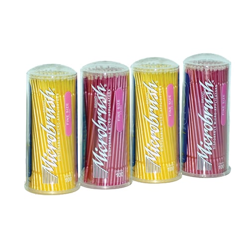 Microbrush Fine Pink Applicator, 100/Pack, MFP400