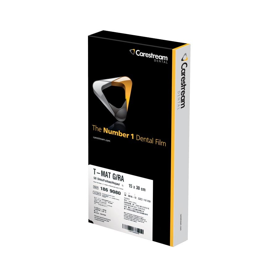 Carestream Kodak T-Mat G/RA 15 Panoramic X-Ray Film, 15x30 cm, 50 Sheets/Box, 1869080