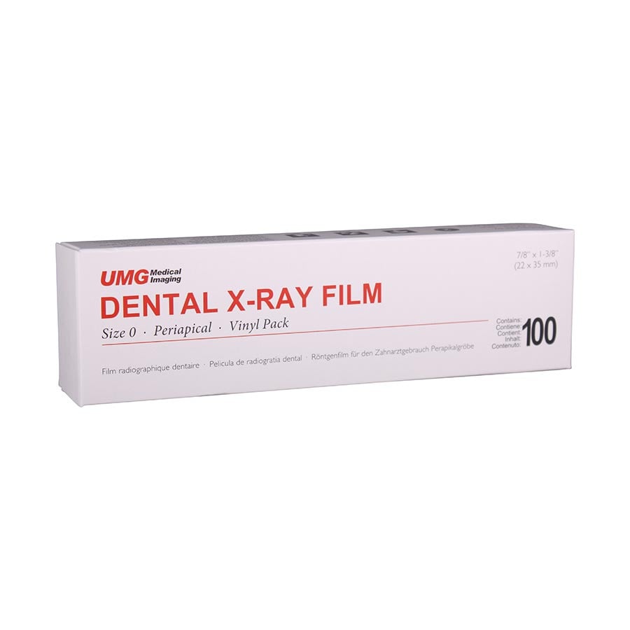 UMG D54 D-Speed Dental X-Ray Film, Size 0, 100/Box, UMGDS54